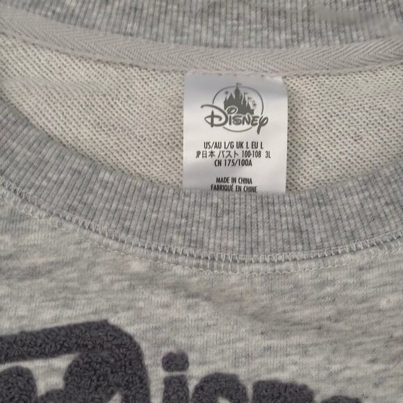 Disney Parks WDW 2025 Halloween Mickey Ghost Gray Sweatshirt Size LARGE NWT - Picture 3 of 4